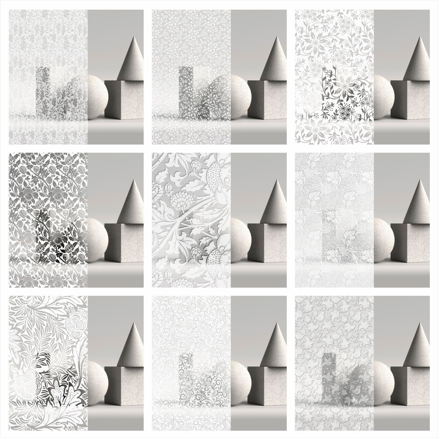 Exclusive Vintage Floral Window Film